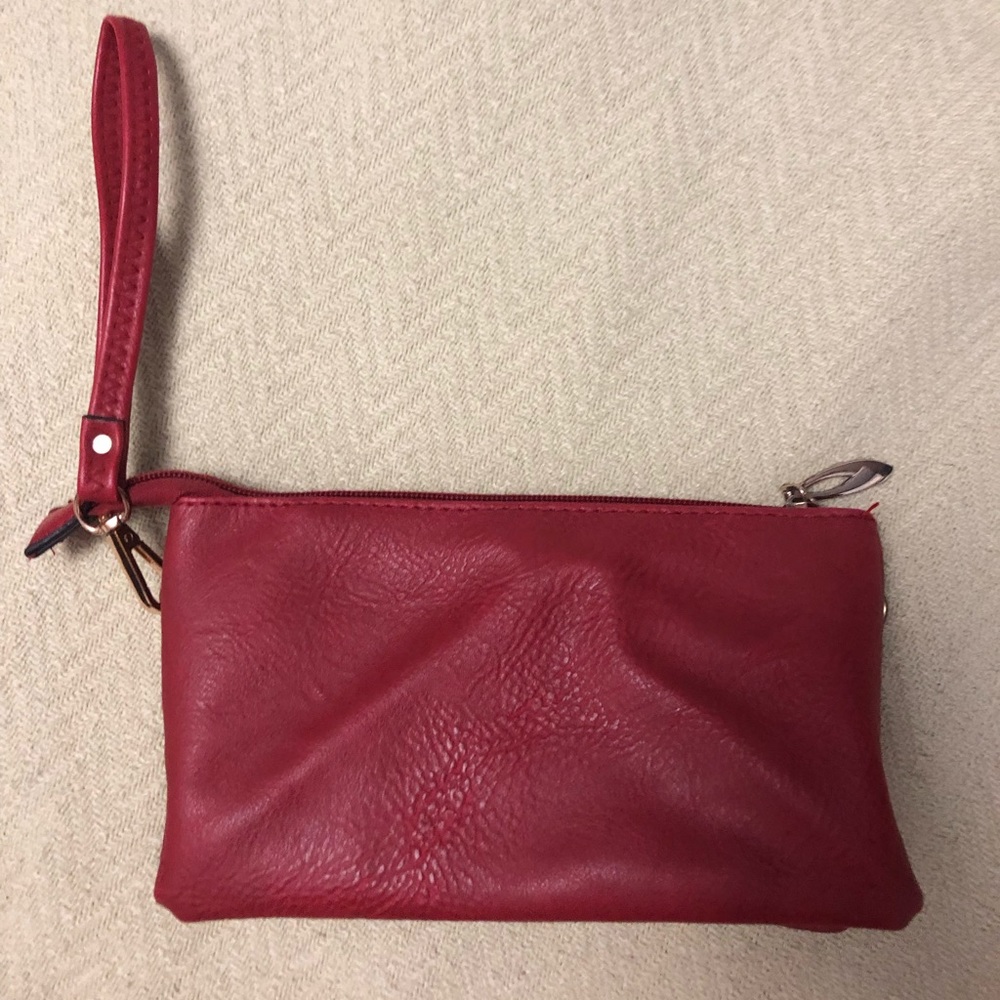 Genuine leather wristlet